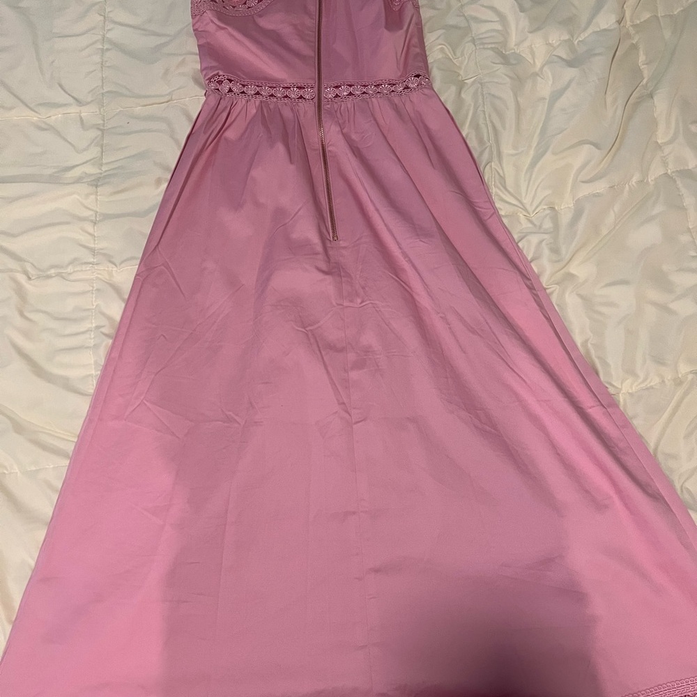 Ted Baker One Shoulder Pink Midi Dress - Pristine condition